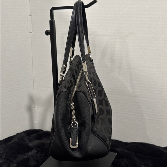 Coach Signature Canvas Satchel with Leather Trim Silver hardware 2 Hang Tag - Picture 15 of 15